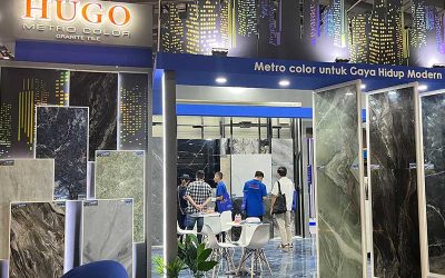 Produk Terbaru Hugo Granite Tile di Pameran Megabuild Indonesia